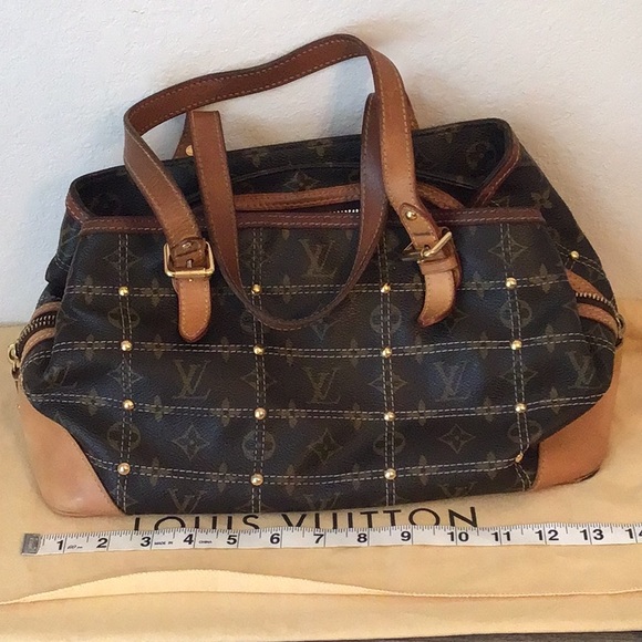 Louis Vuitton Monogram Riveting Handbag - Picture 14 of 16